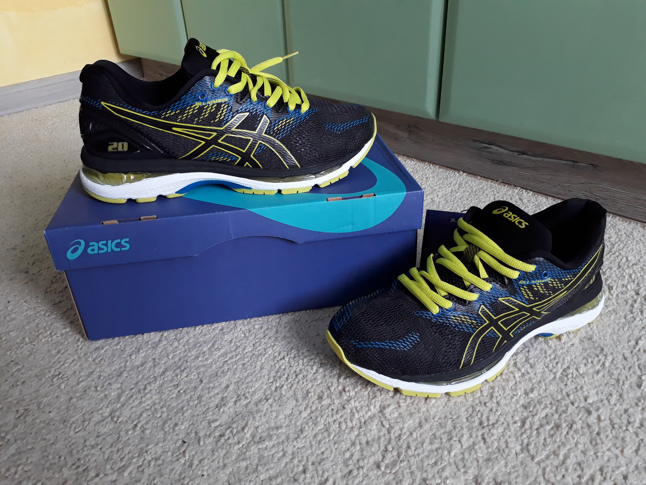 asics nimbus yellow