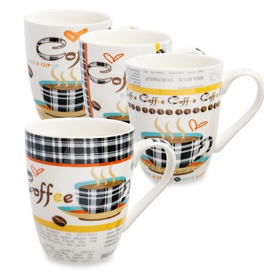 

Набор из 4 чашек Кофеман 330 мл MUG-191-4