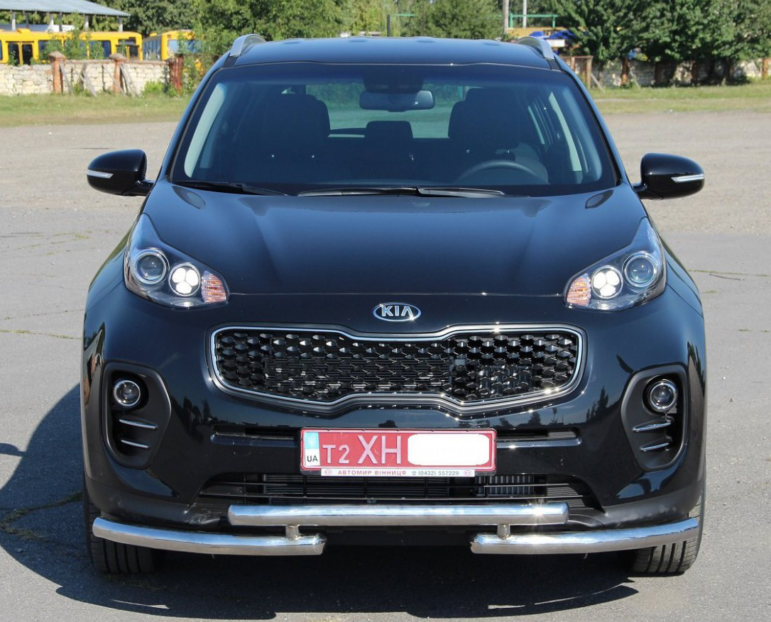 

Передняя защита ST009 (нерж.) Kia Sorento 2004-2010 гг.