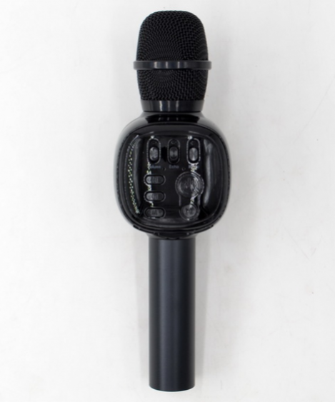 Портативный караоке-микрофон K-310 USB AUX Bluetooth черный беспроводной