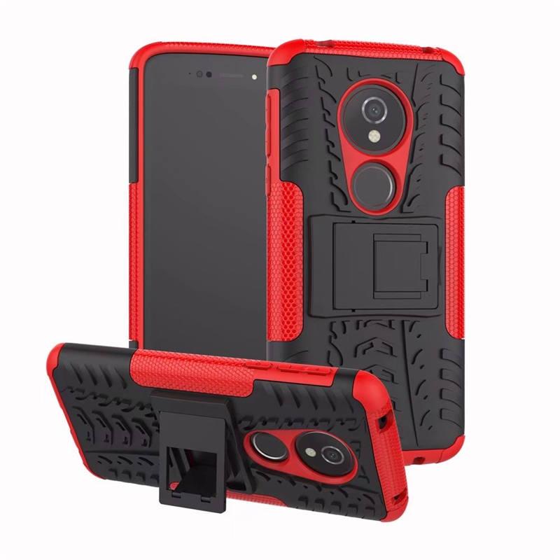 

PC + TPU чехол Armor на Motorola Moto G7 Play (8 цветов) красный