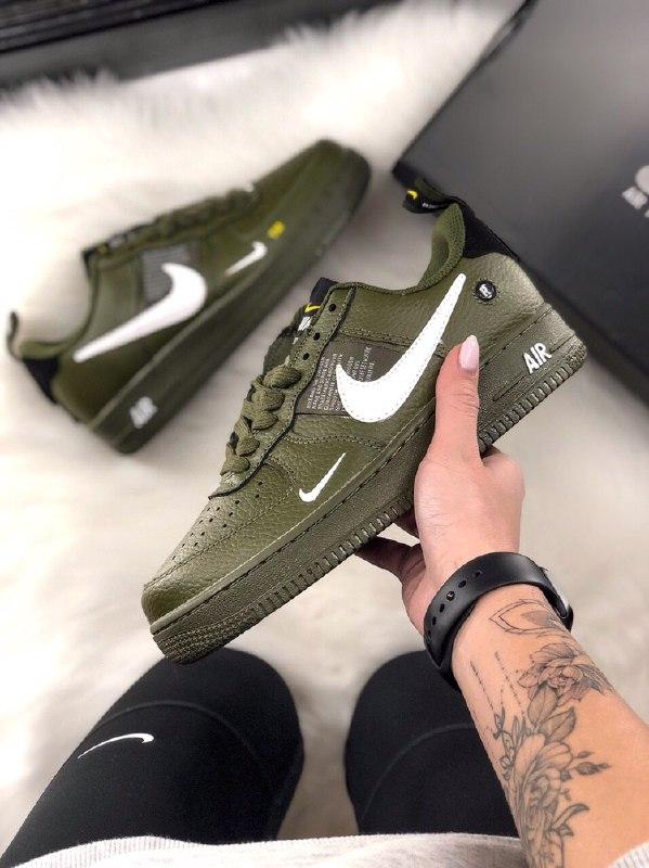 

Мужские кроссовки Air Force 1 low olive, Белый