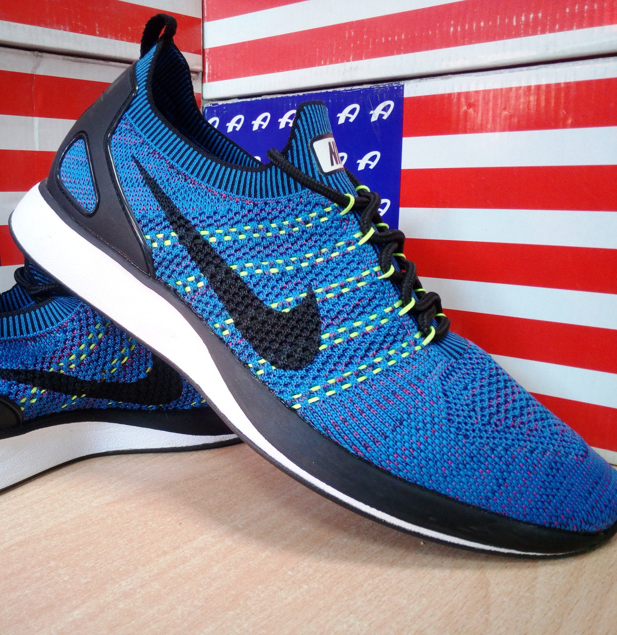 

Кроссовки муж. Nike Air Zoom Mariah Flyknit Racer оригинал., Синий