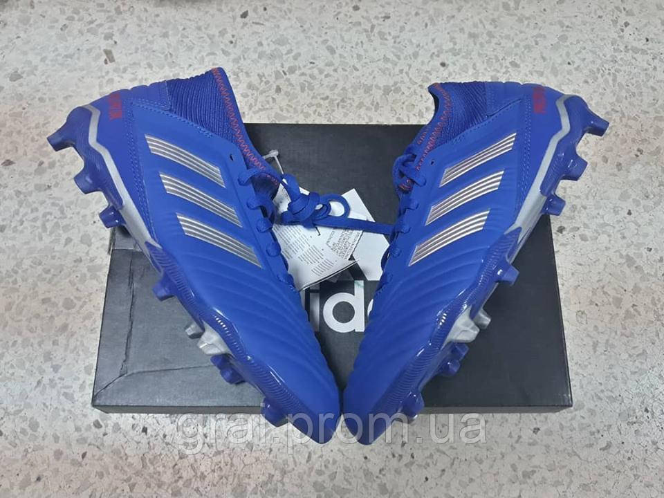 

Детские бутсы adidas Predator 19.3 FG Blue/Silver 36.5-23, Синий