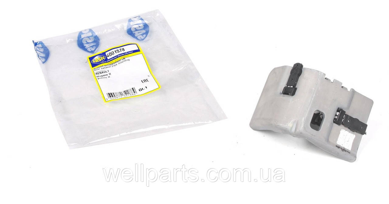 

Кронштейн крепления глушителя на Рено Сценик 2 SASIC 4001578