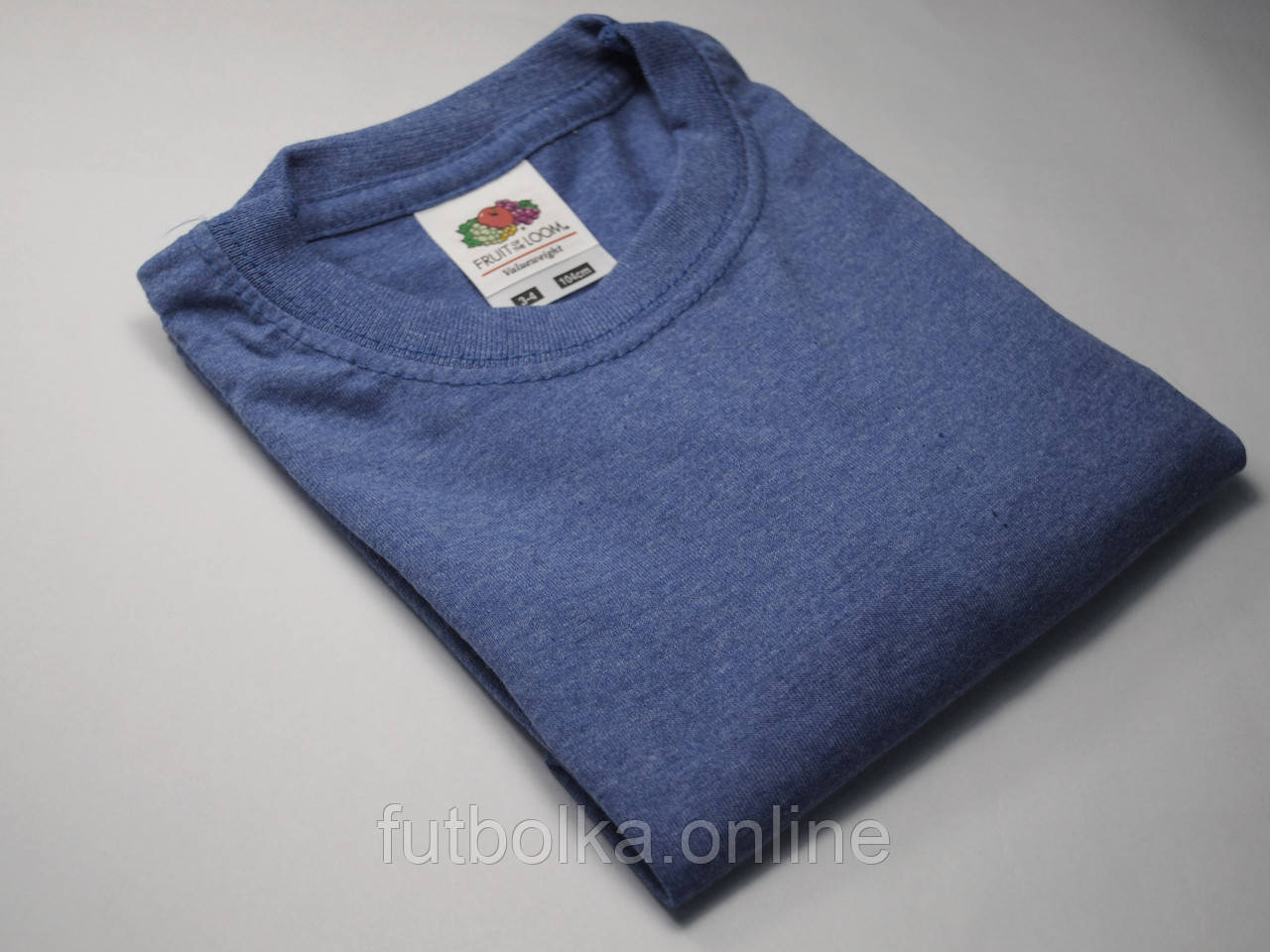 Классическая футболка для мальчика Синий меланж размер 12-13 лет (152 см) 61-033-R6