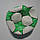 Мяч футбол Grippy Ronex FN2, зеленый, р.5 не ламинированный, фото 3