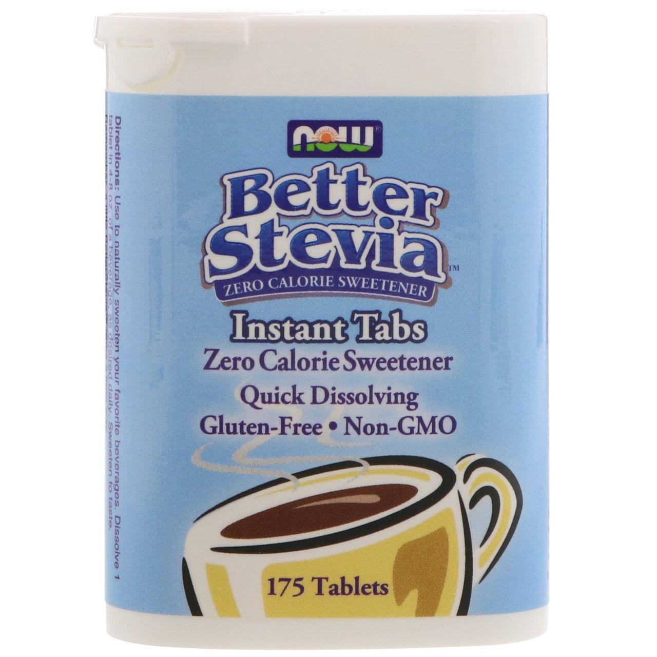 

Стевия, Better Stevia, Now Foods, 175 таблеток