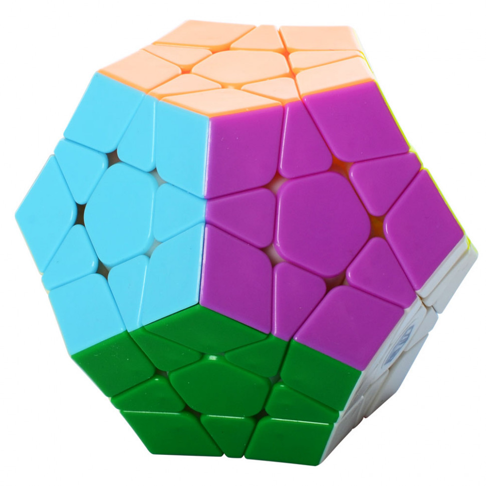 

Кубик 0934C-1 QiYi X-Man Megaminx (Plane Stickerless) 8см, в кор-ке, 9,5-7,5-13,5см, Разноцветный