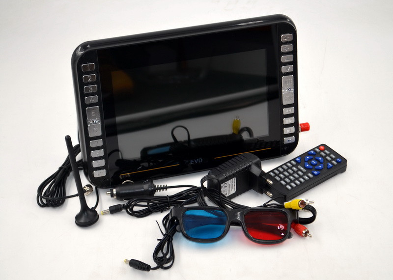 Автомобильный телевизор с T2 и DVD DVD-LS919T (10,2") телевизор со встроенным DVD-плеером в машину