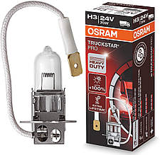 Автомобільна галогенова лампа "OSRAM" (H3)(24V)(70W)(+100%)(TruckStarPro)