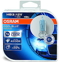 Автомобільні галогенні лампи "OSRAM" (HB3)(Cool Blue intense)(4200K)(+20%)(12V)(60W)