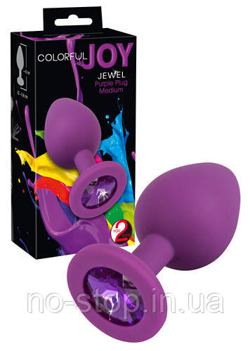 

Анальна пробка - Colorful Joy Jewel Purple Plug Medium