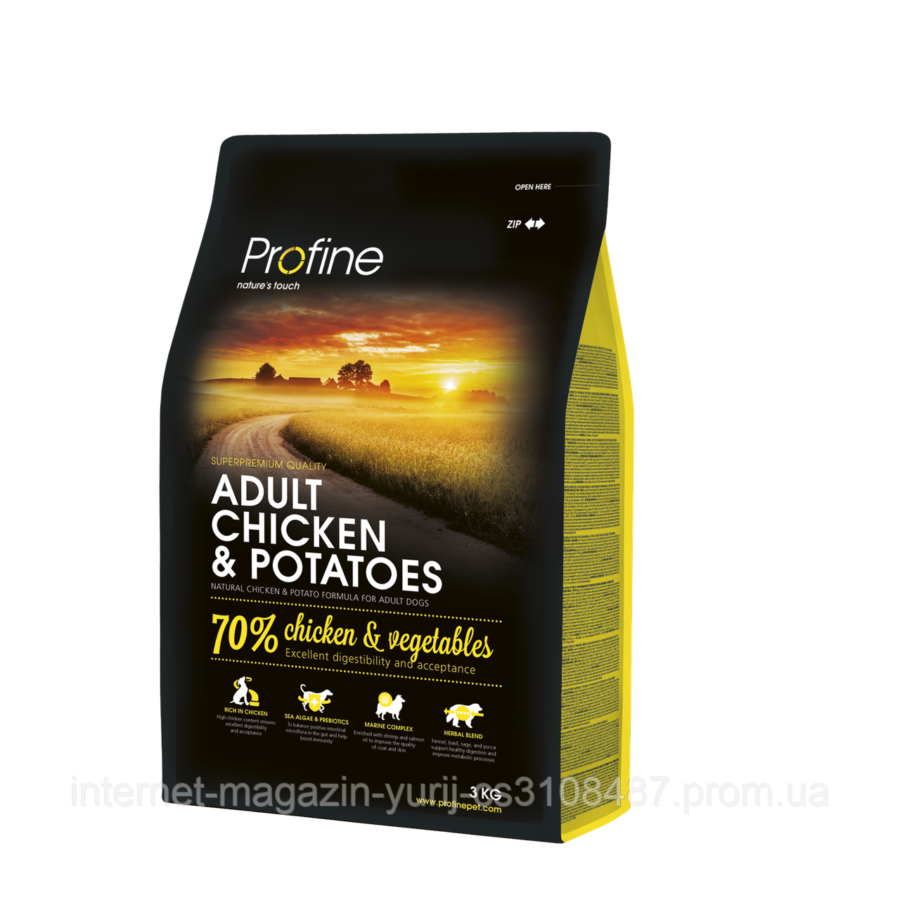 

Profine Adult Chicken &Potatoes 3kg ( средних пород)