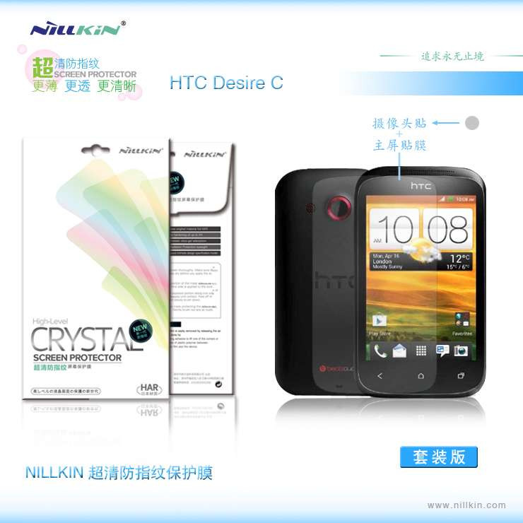 

Защитная пленка Nillkin для HTC Desire C глянцевая