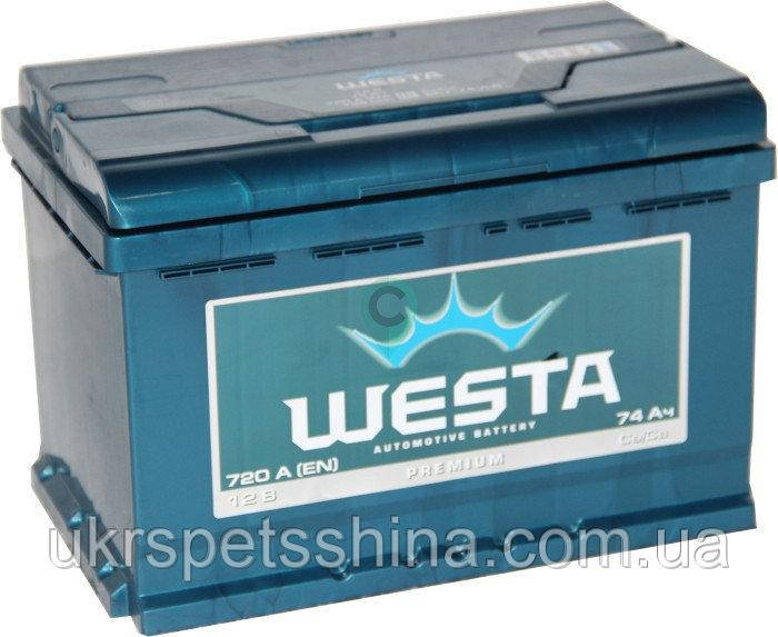 

Аккумулятор WESTA 6CT 74Ah 720A R+