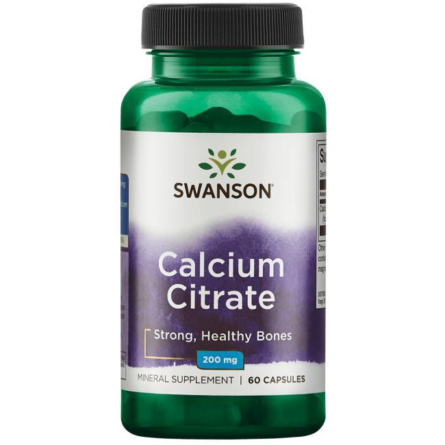 

Цитрат кальция, 200 мг 60 капсул, Calcium Citrate, Swanson