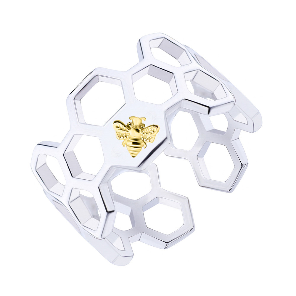 

Серебряное кольцо "Пчела&Cоты" КК24/1040 - 16,5