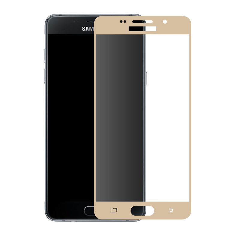 

3D защитное стекло для Samsung A5 2016 Gold