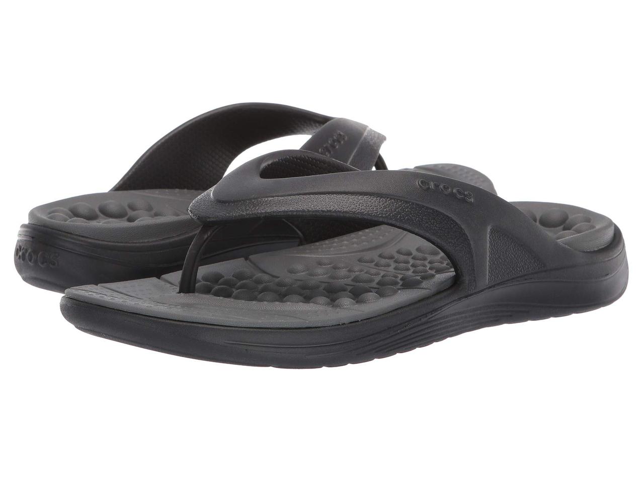 

Сандали/Вьетнамки (Оригинал) Crocs Reviva Flip Black/Slate Grey