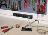 Подовжувач Brennenstuhl 6 розеток; кабель 3 м, чорний; з 4-х точковим кріпленням на стіні, фото 2