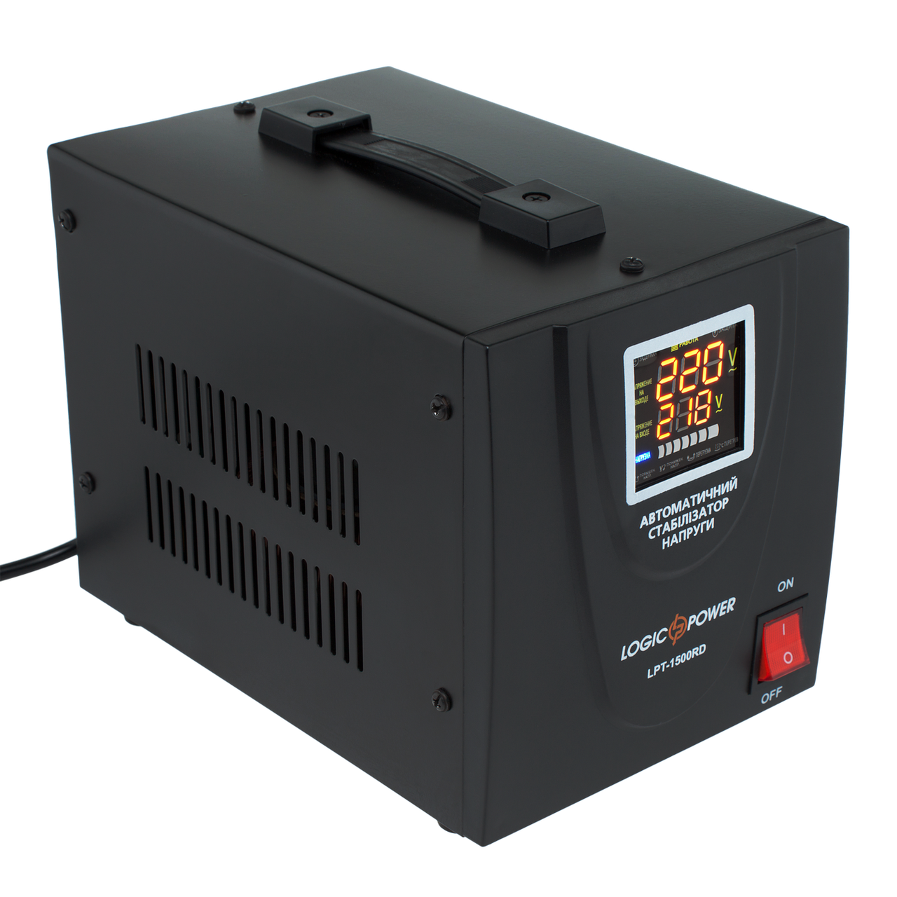 

Стабилизатор напряжения LogicPower LPT-1500RD BLACK (1050W)