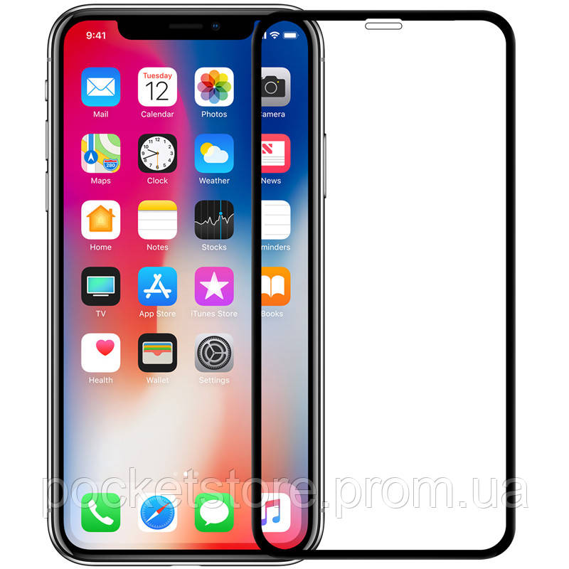 

Захисне скло 3D Tempered Glass для iPhone 11 / XR Black, Черный