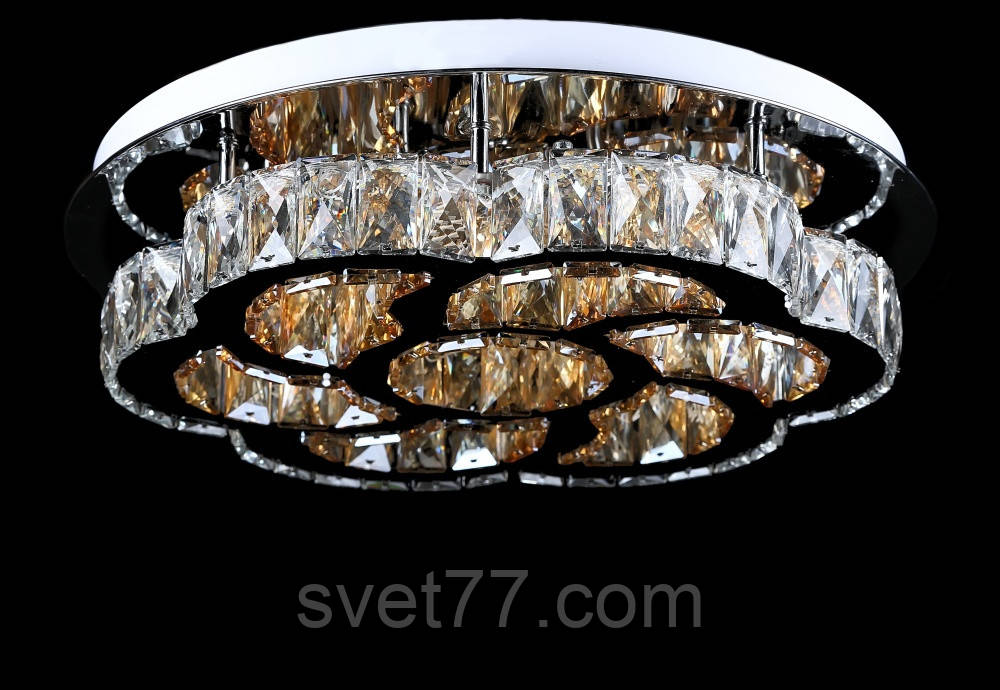 

Светодиодная хрустальная люстра L78355/500/6+1 LED (CR)