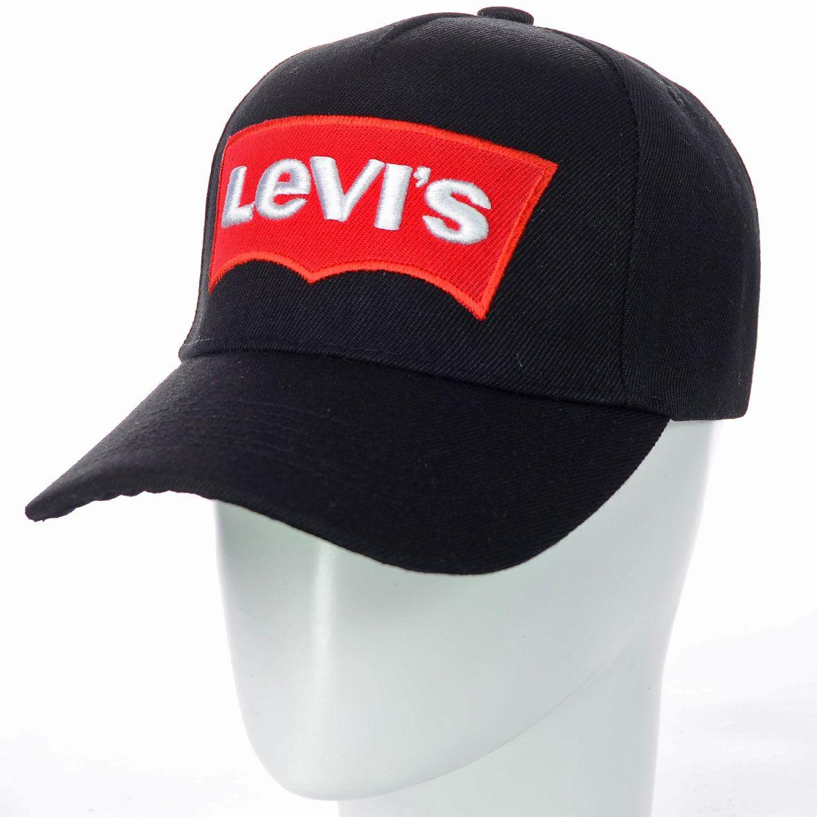 

Бейсболка из плотного коттона с вышивкой Levis BKH19713 черный