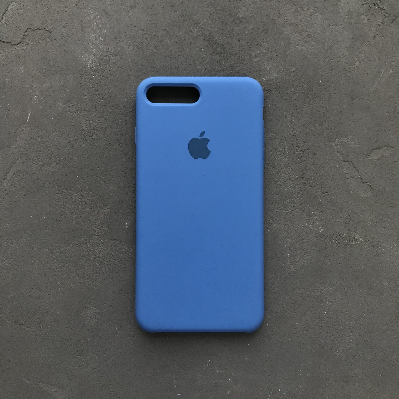 

Силиконовый чехол на айфон 8 plus синий Silicone Case iPhone 8+ denim blue