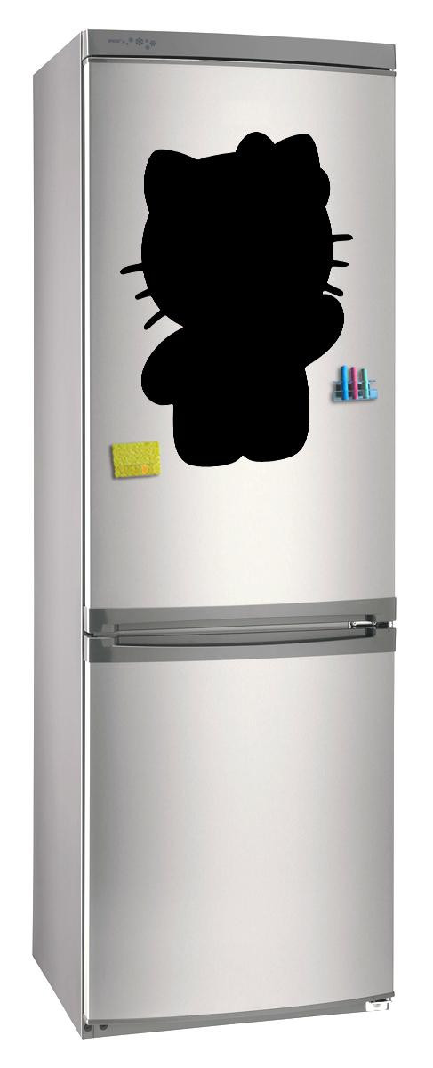 

Магнитно-грифельная (меловая) доска на холодильник для записей и рисования мелом Китти размер 42х58 см