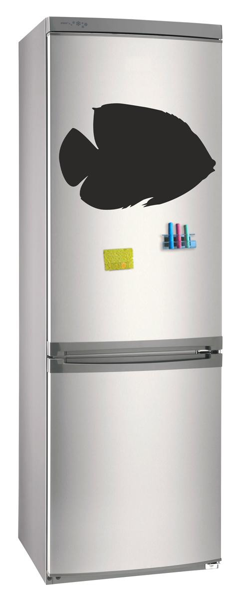 

Магнитно-грифельная (меловая) доска на холодильник для записей и рисования мелом Рыба размер 42х58 см
