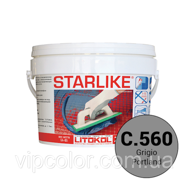 

Litokol Starlike Classic Collection С.560 Портланд 5 кг затирка эпоксидная для фуги STRGPT0005