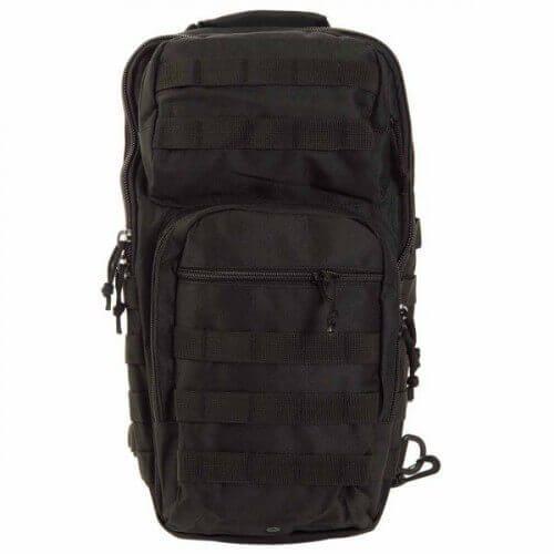 Туристический однолямочный рюкзак Mil-Tec One Strap Assault Pack LG Black 40л (14059202)