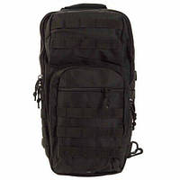 Туристический однолямочный рюкзак Mil-Tec One Strap Assault Pack LG Black 40л (14059202), фото 1