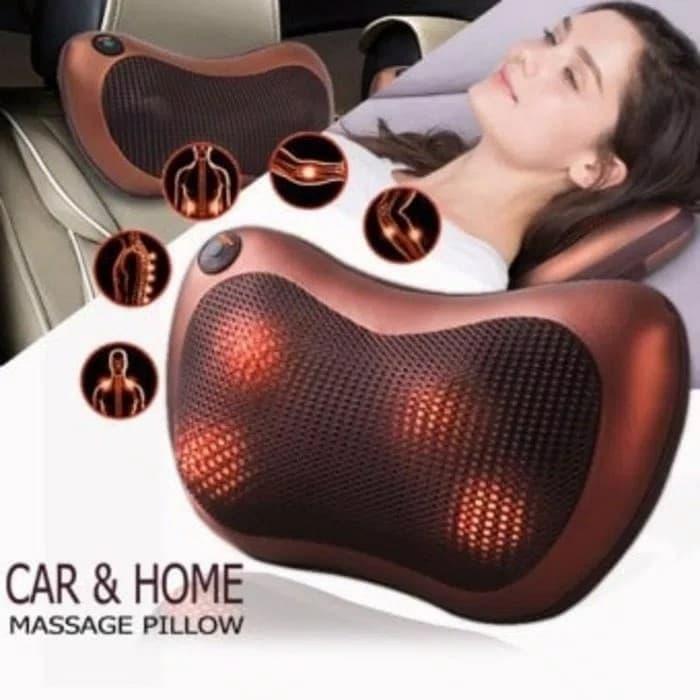 

Роликовый масажер для спины и шеи MASSAGE PILLOW 8028 Массажная подушка,в автомобиль с инфокрасным подогревом