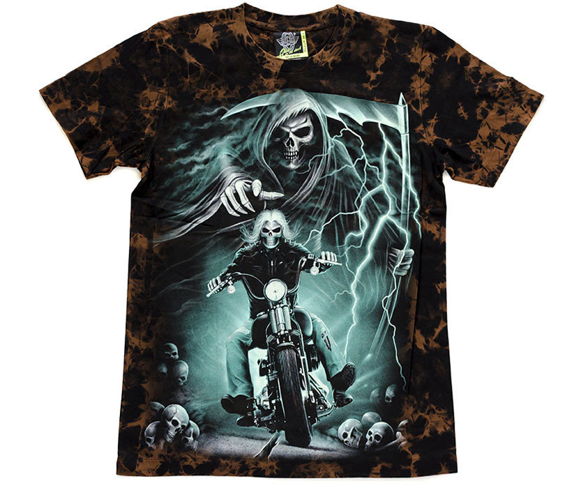 

Футболка Смерть с косой (Death Rider) светится в темноте, Размер M