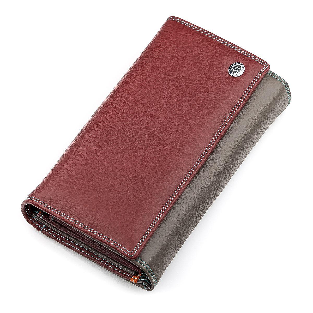 

Кошелек женский ST Leather 18414 (SB46) натуральная кожа бордовый