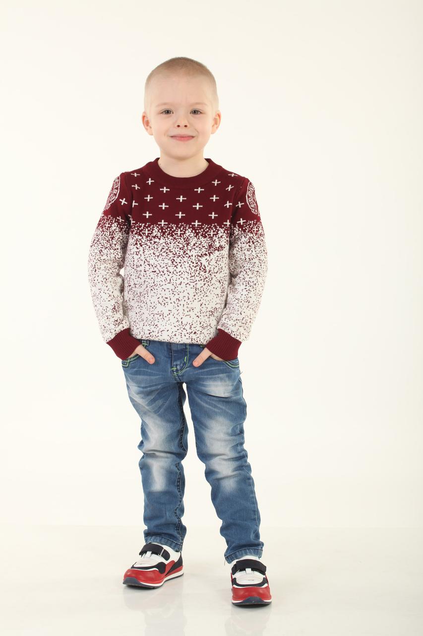 Детский свитер для мальчика 234RED 110 см, Красный