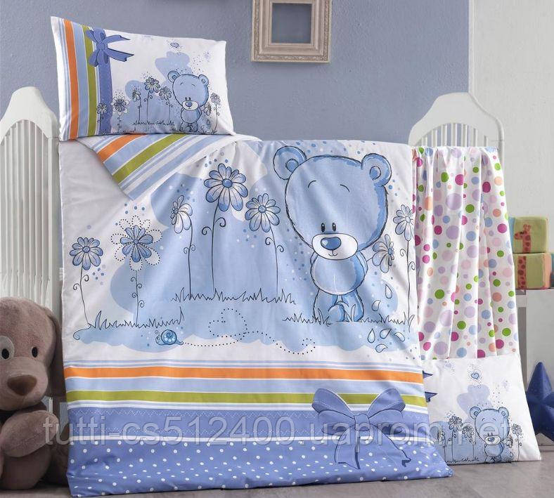 

Набор постельного белья для кроватки Victoria Bear, Голубой