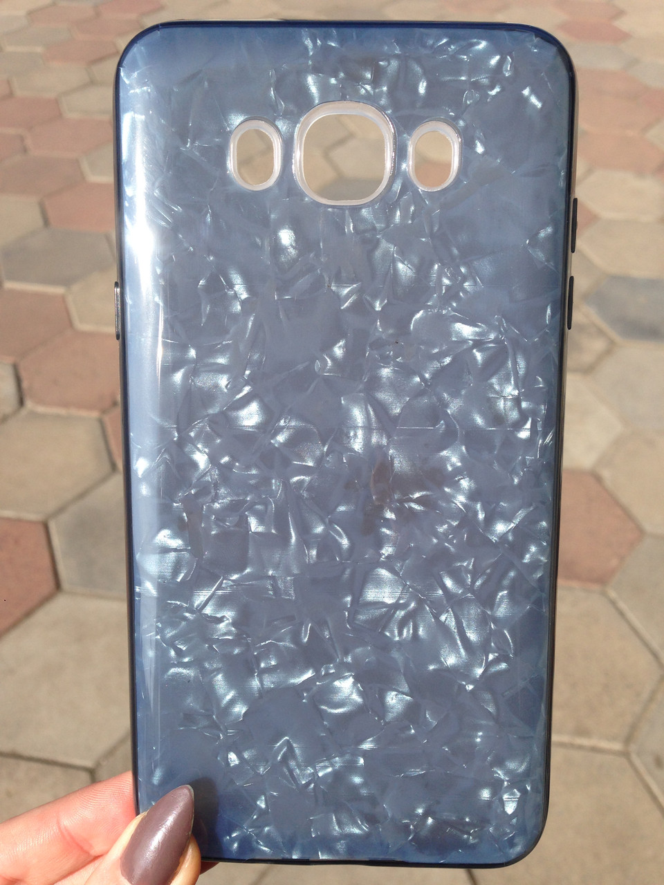 

Чехол Samsung J7 2016 Grey Broken Glass