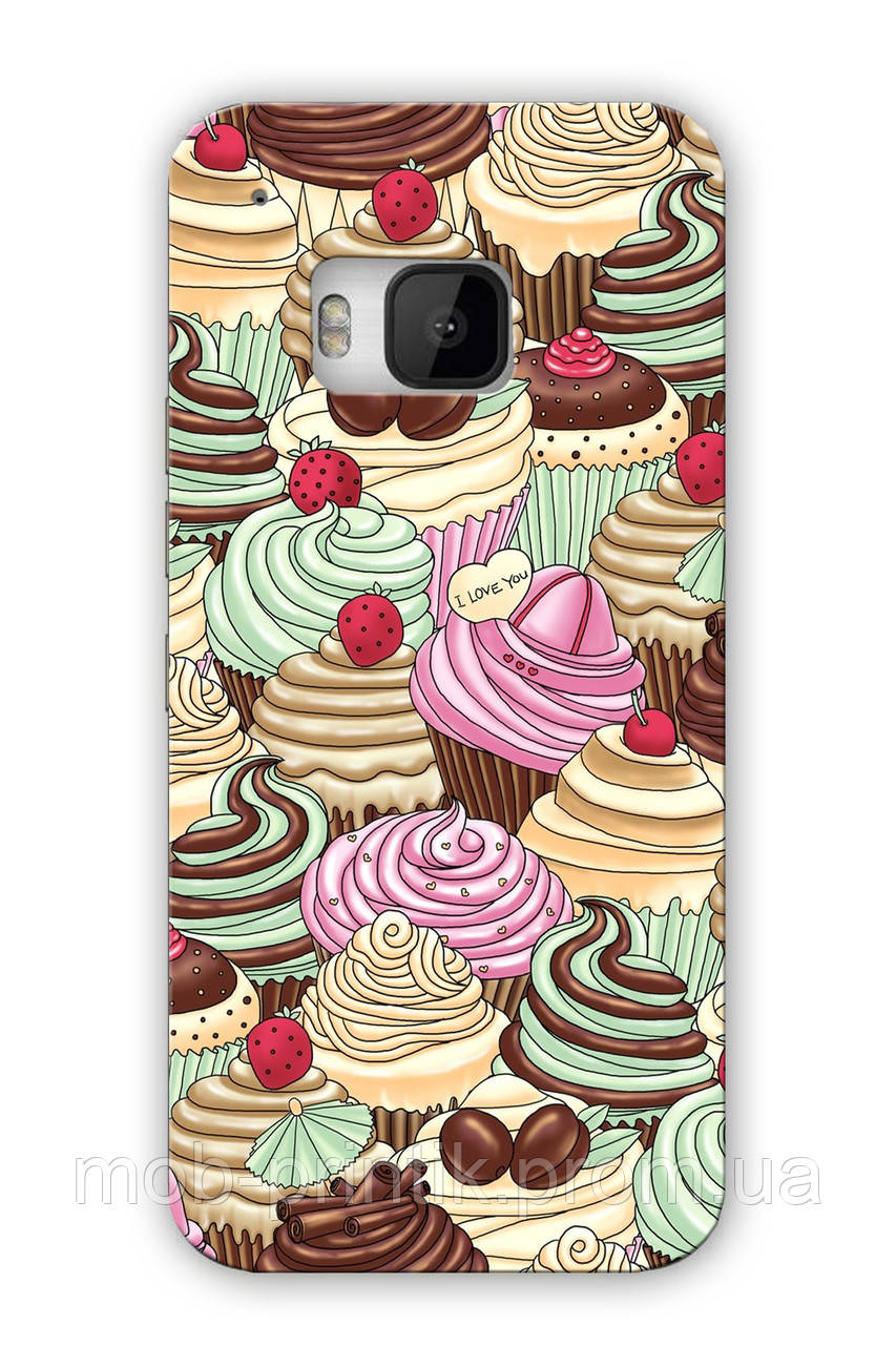 

Чехол для HTC One M9 (Кексы)
