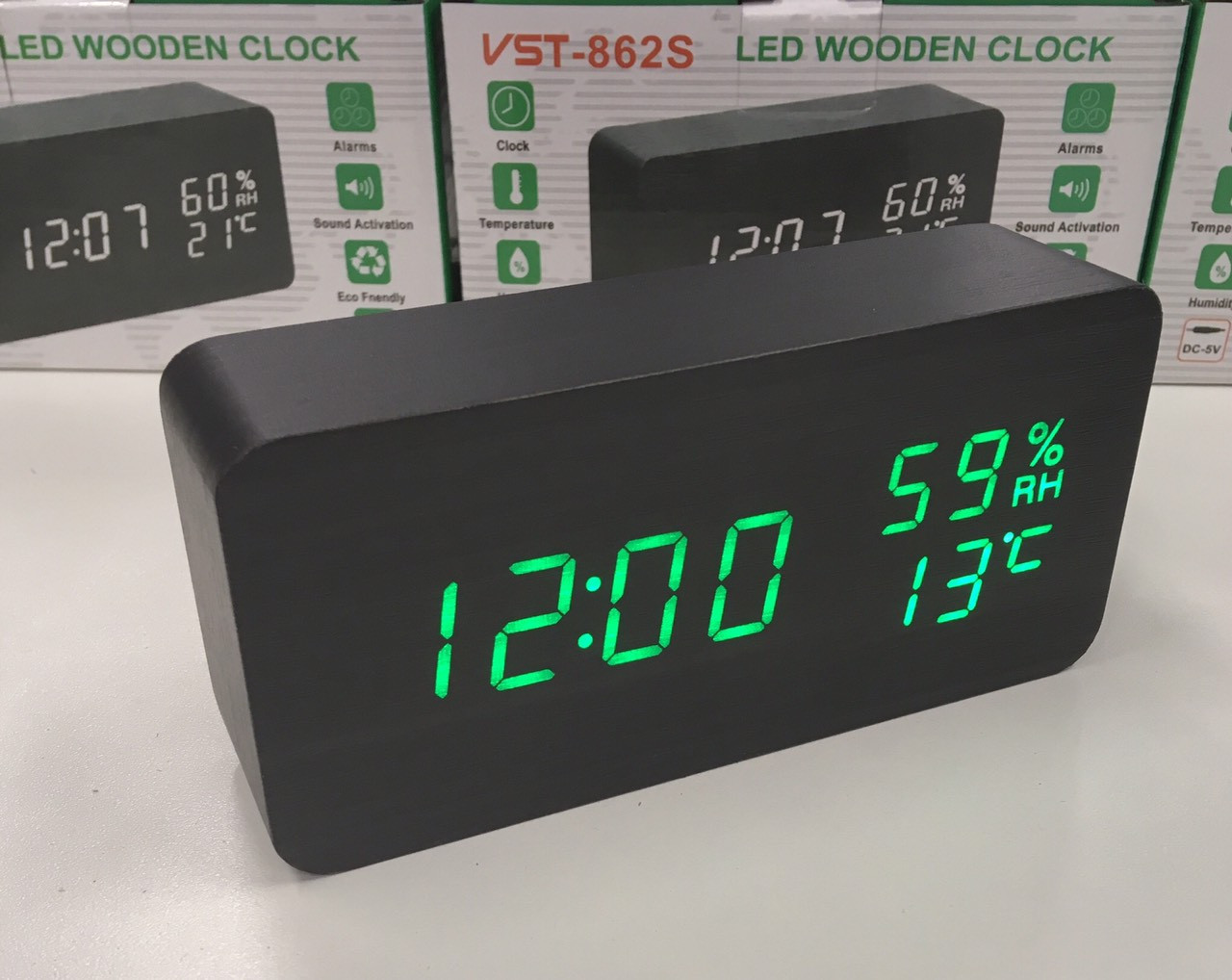 Настольные электронные часы VST-862S с будильником, датой, термометром .