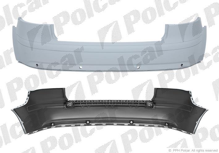 

Бампер задний 3дв с отв парк Audi A3 8P 03-08