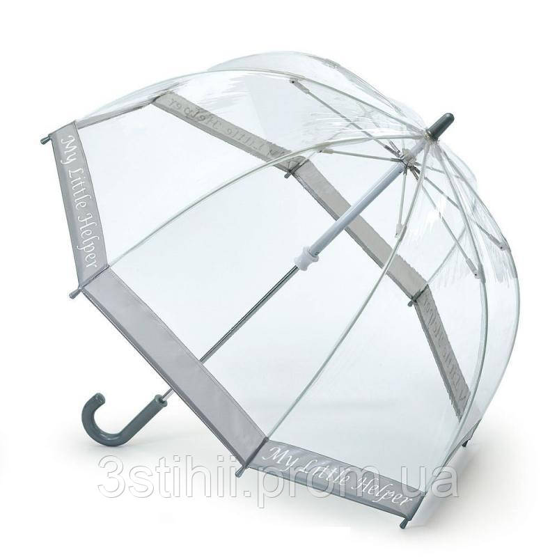 

Зонт-трость детский Fulton Funbrella-4 C605 Прозрачный с серебристым