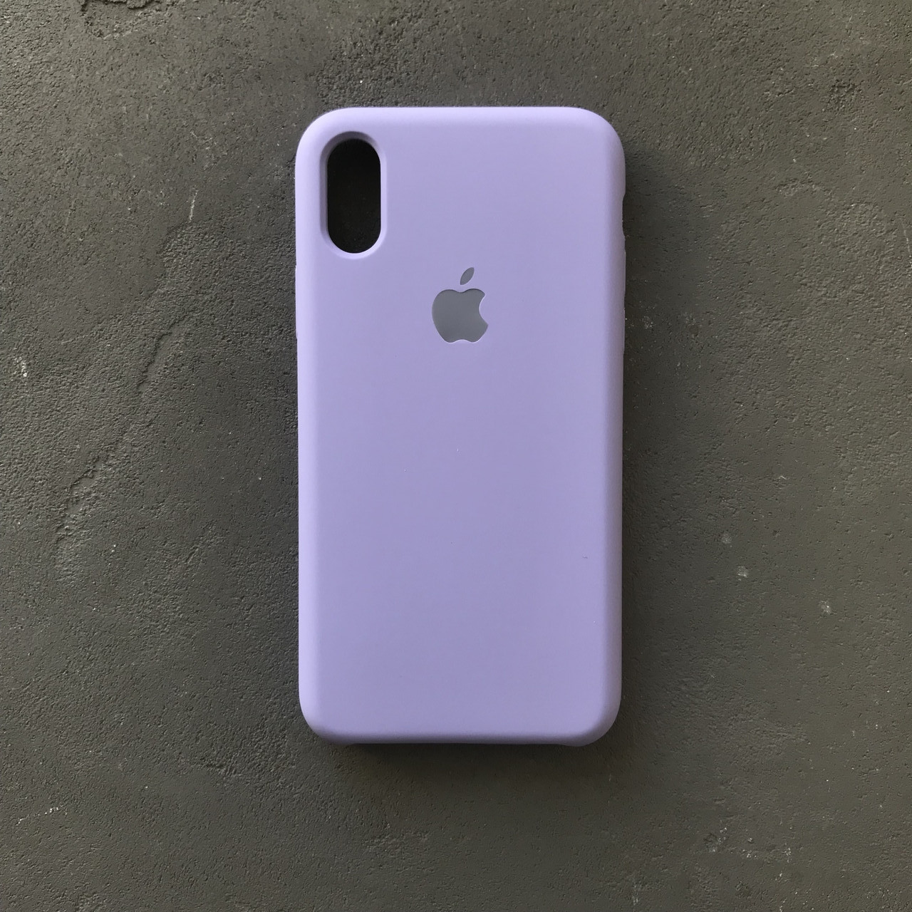 

Силиконовый чехол на айфон X фиалка Silicone Case iPhone X light purple