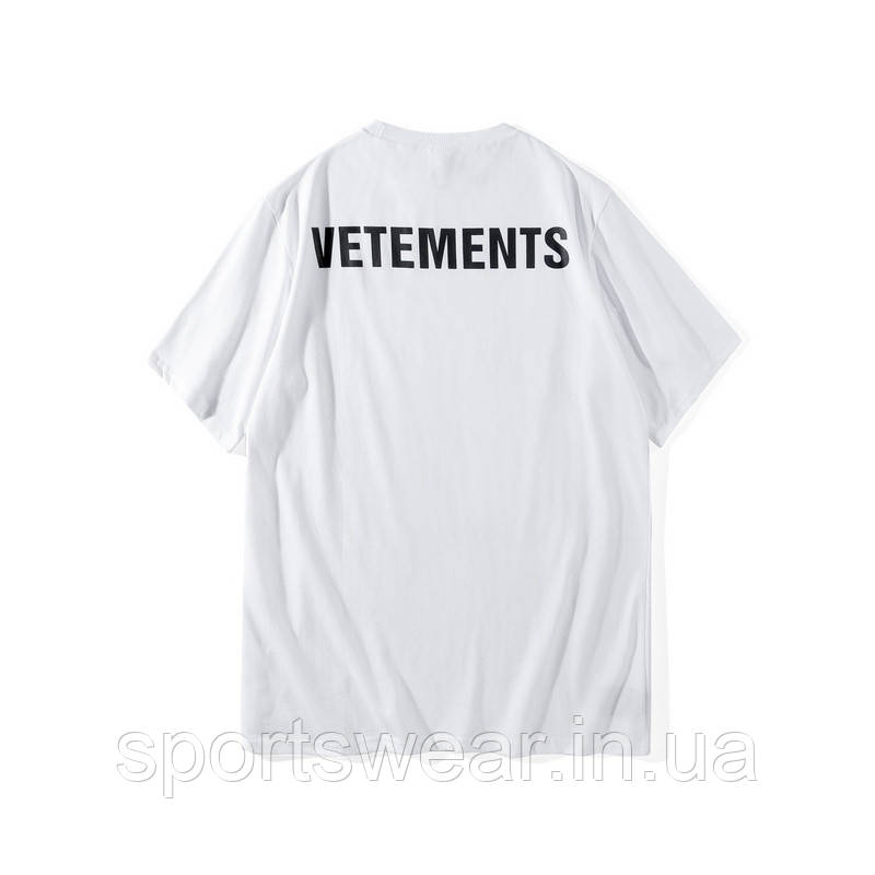 

Мужская белая Футболка Vetements