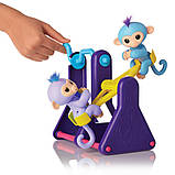 Игровой набор WowWee Fingerlings обезьянки на качелях., фото 3
