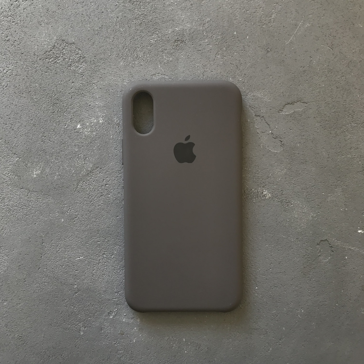 

Силиконовый чехол на айфон Xs коричневый Silicone Case iPhone Xs cocoa