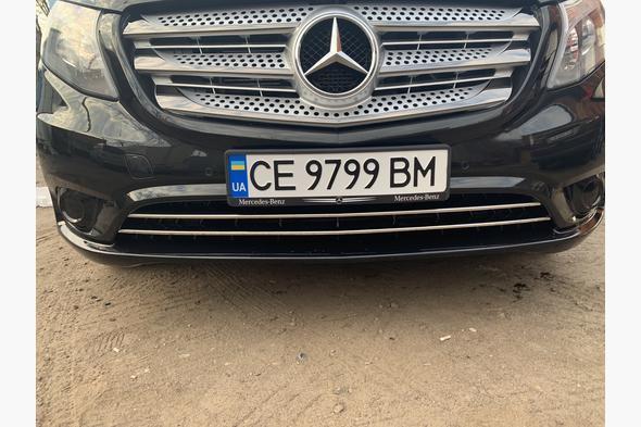 

Накладки на решетку бампера Vito пассажирский (2 шт, нерж) Mercedes Vito / V W447 2014+ гг.